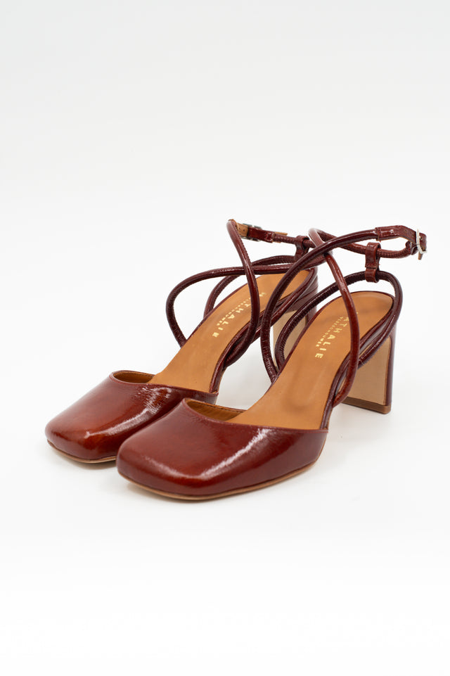 nathalie vleeschouwer Dancer cognac pump