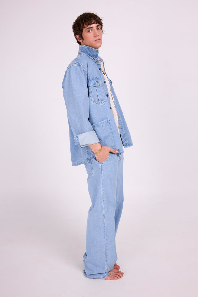 nathalie vleeschouwer Davin light denim vest