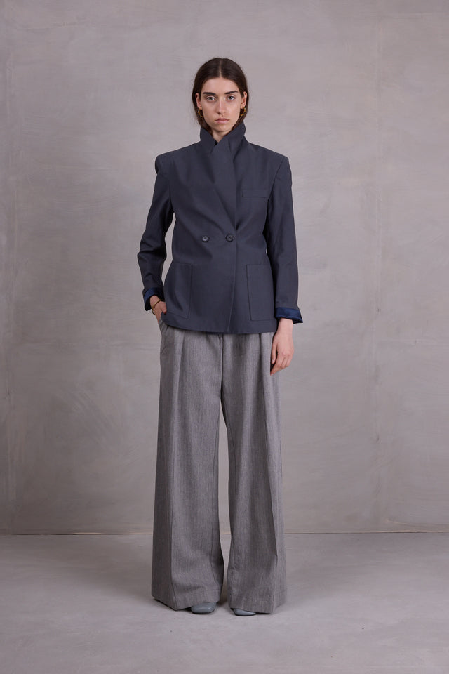 Nathalie Vleeschouwer Davos Blazer In Charcoal