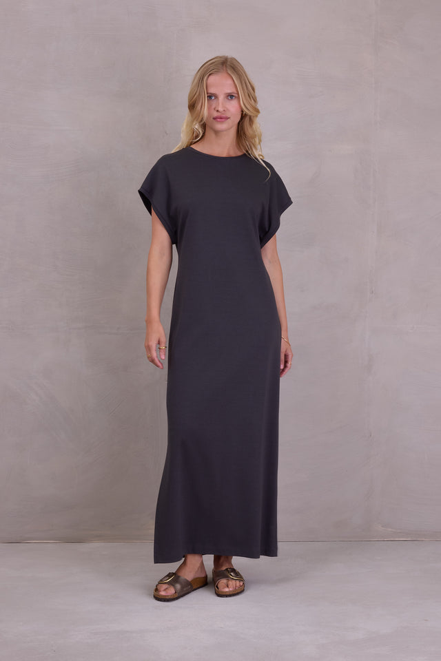nathalie vleeschouwer Denise jurk in antraciet