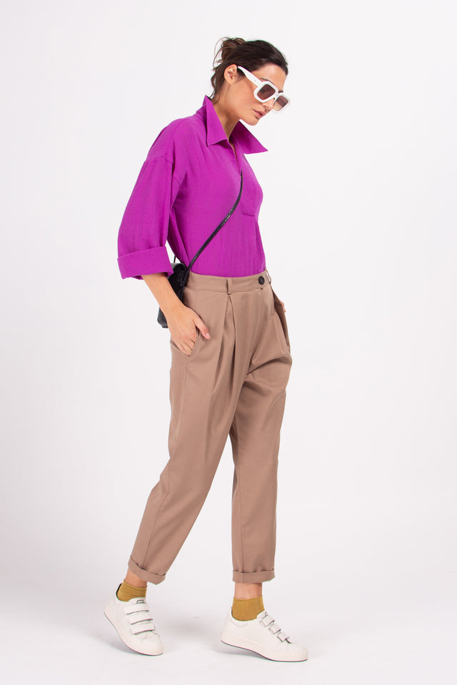 Nathalie Vleeschouwer Didier Taupe Broek