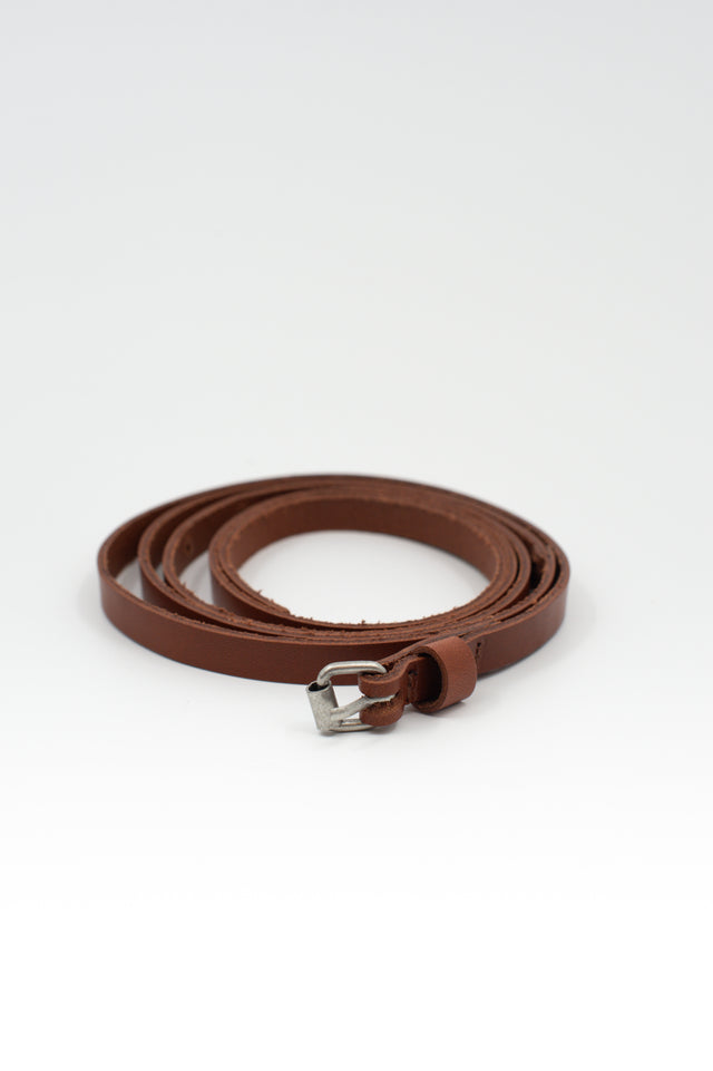 nathalie vleeschouwer Dunne cognac riem