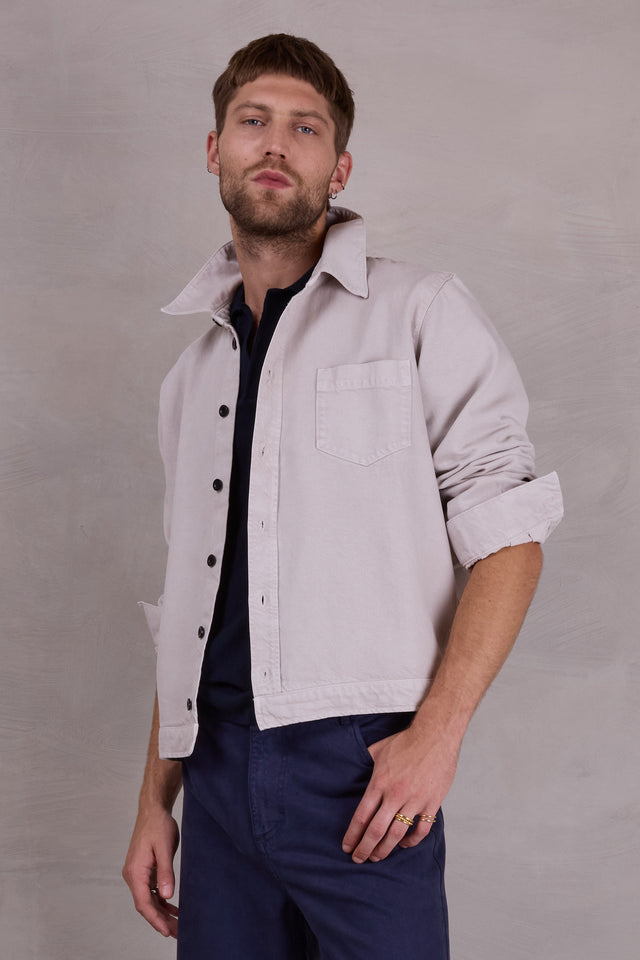 nathalie vleeschouwer Fabian overhemd in stone