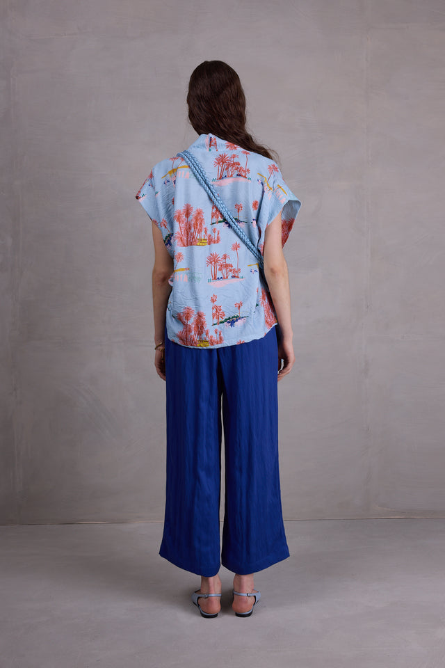 Nathalie Vleeschouwer Fabio Blouse In Blue Havana