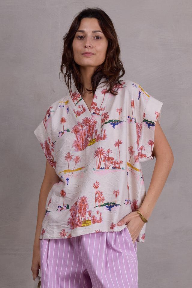 nathalie vleeschouwer Fabio blouse in white Havana