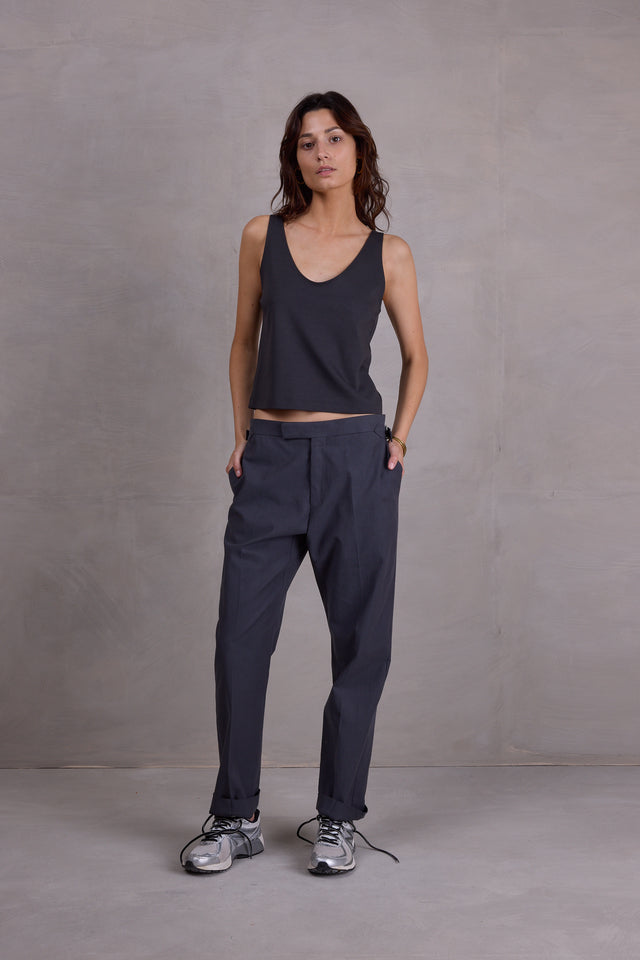 Nathalie Vleeschouwer Fabrice Broek In Charcoal