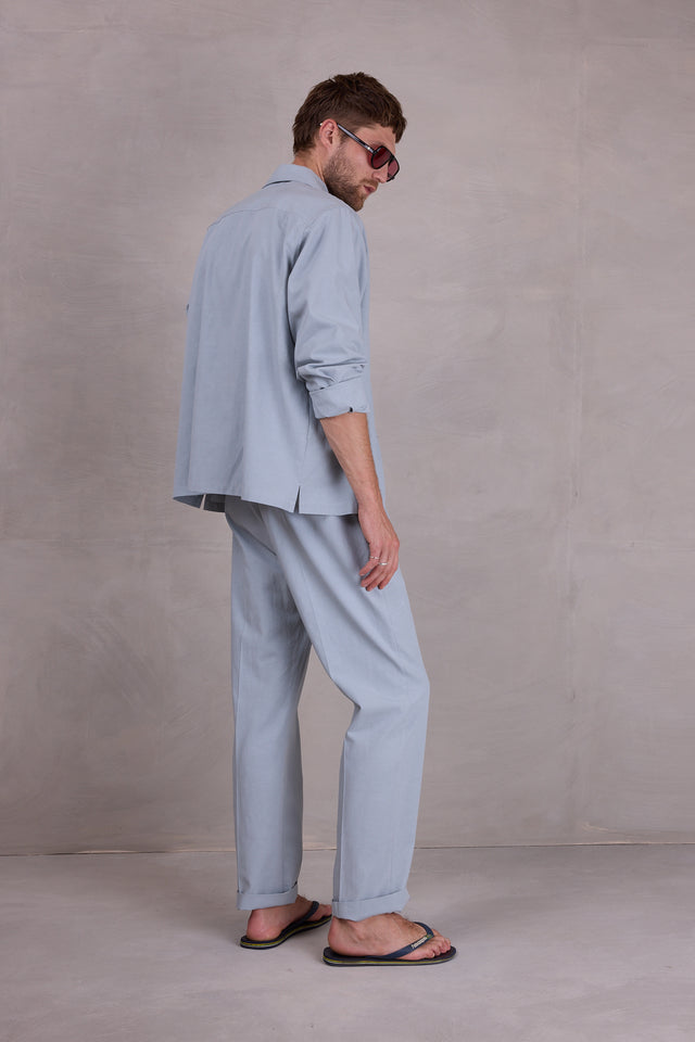 Nathalie Vleeschouwer Fabrice Broek In Misty Blue