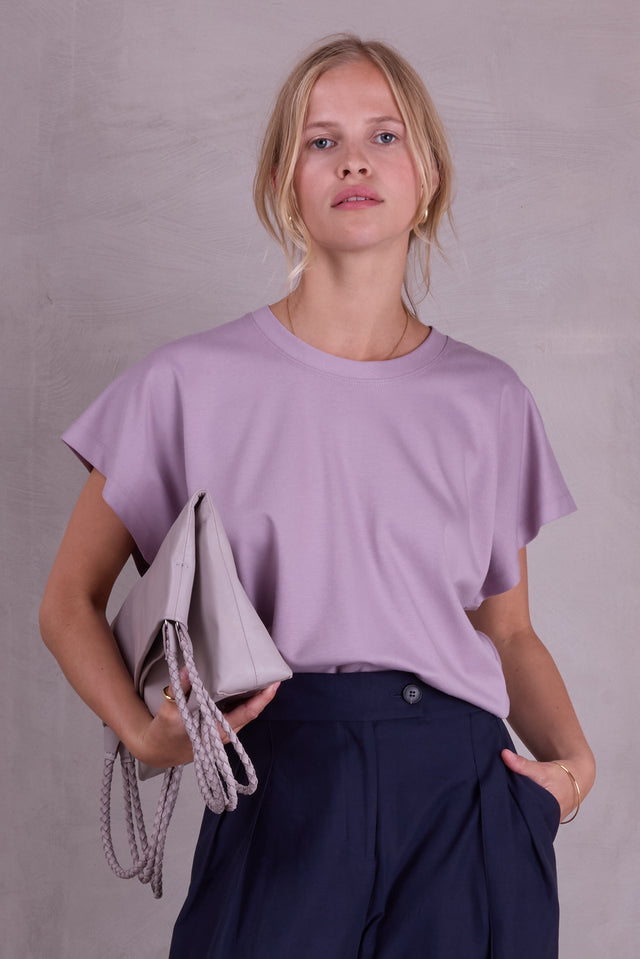 nathalie vleeschouwer Fanta T-shirt in dusty lilac