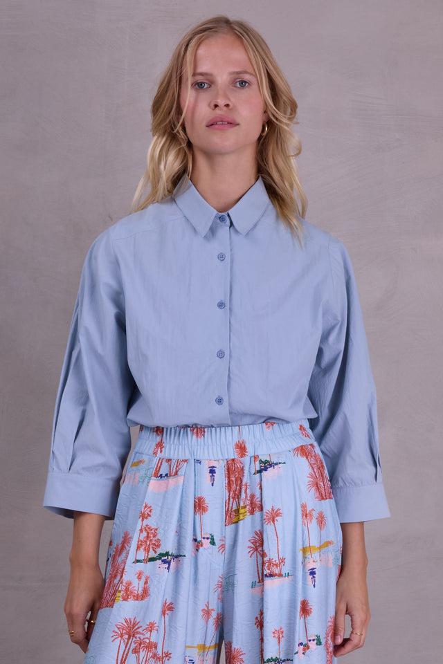nathalie vleeschouwer Farell hemd in misty blue