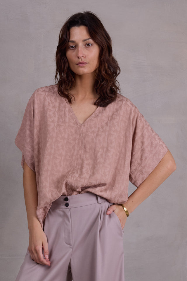 nathalie vleeschouwer Faro blouse in pink sand