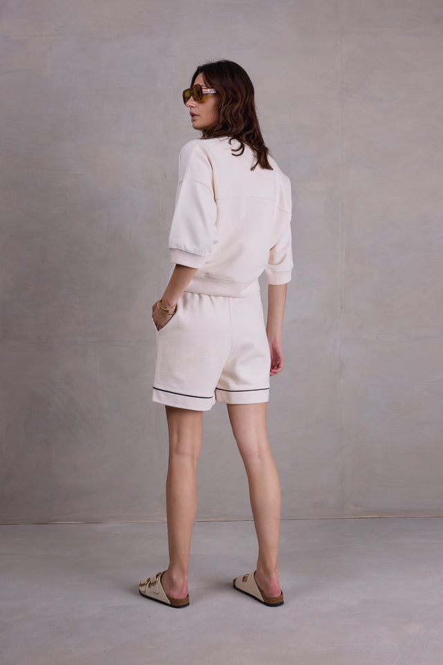 Nathalie Vleeschouwer Fauve Ecru Fitted Sweater