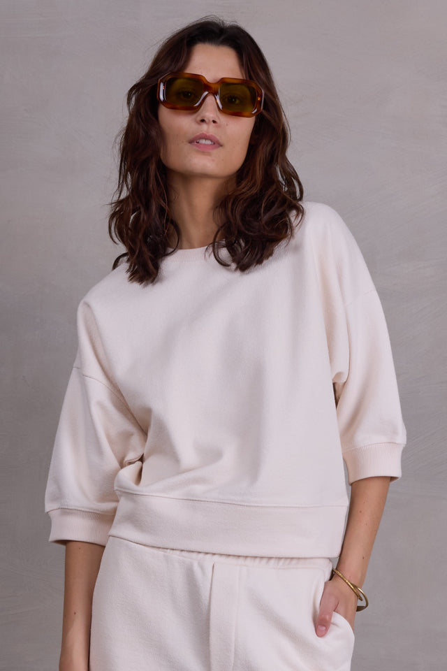 nathalie vleeschouwer Fauve ecru fitted sweater