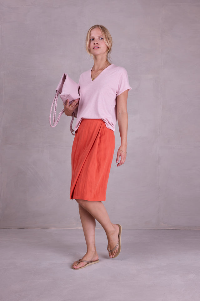 Nathalie Vleeschouwer Febe Rok In Flame Tencel