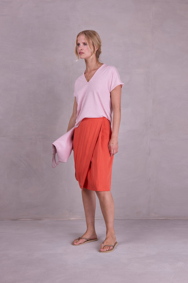 Nathalie Vleeschouwer Febe Rok In Flame Tencel