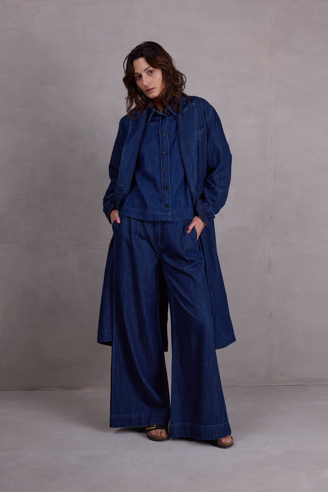 Nathalie Vleeschouwer Feda Hemd In Summer Denim