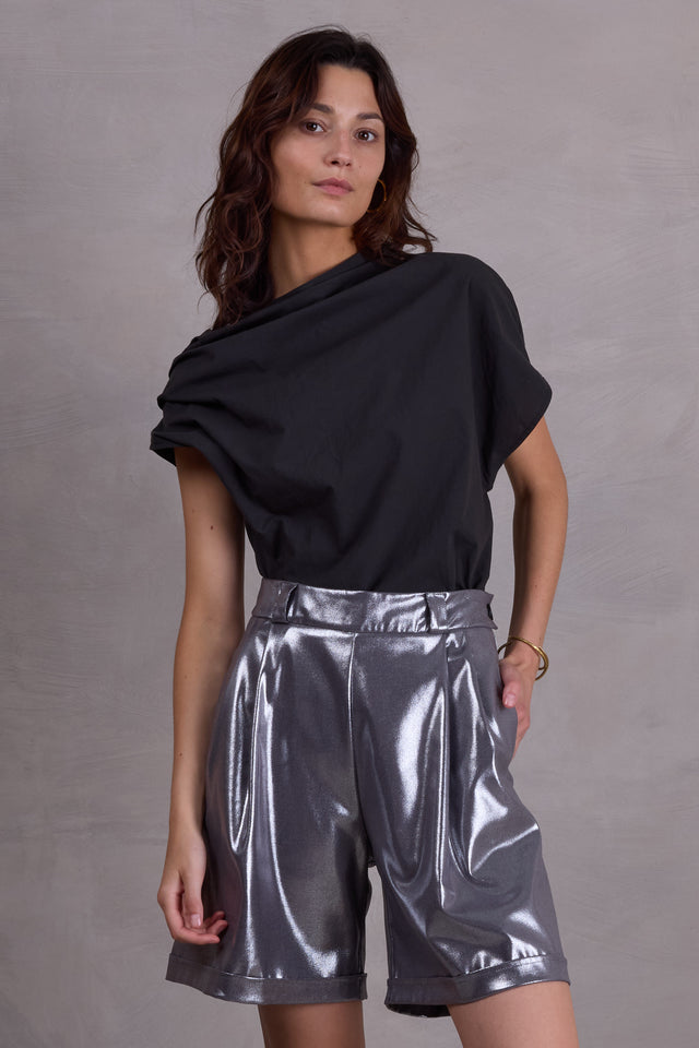 nathalie vleeschouwer Feline antraciete top