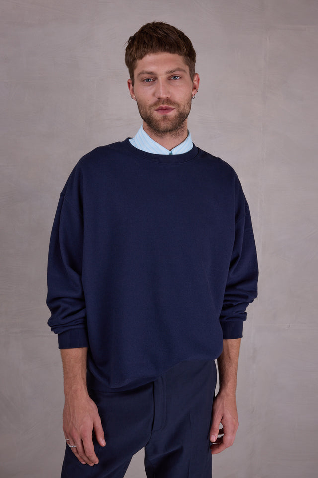 nathalie vleeschouwer Femke donkerblauwe sweater