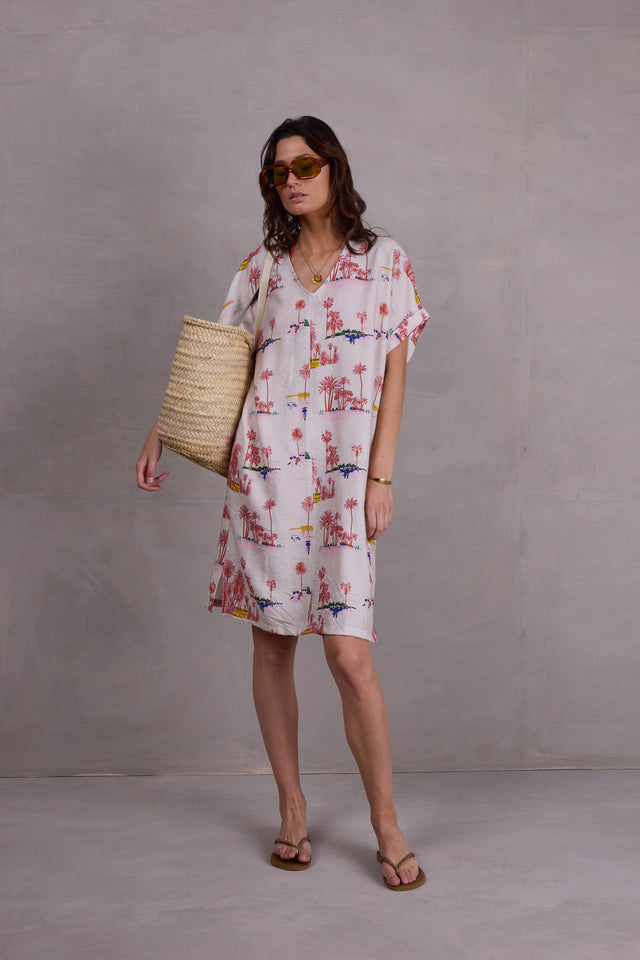 nathalie vleeschouwer Femme jurk in white Havana