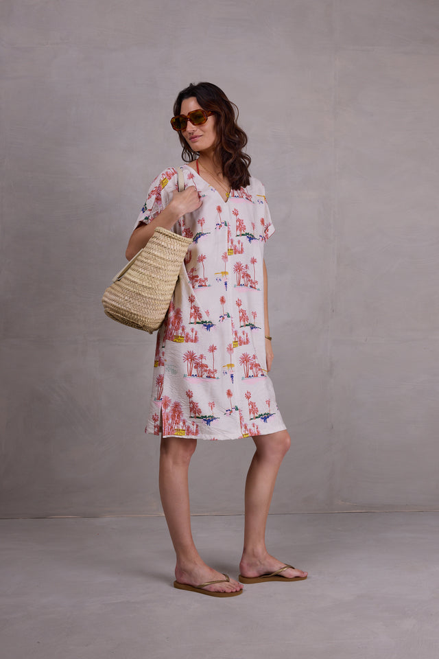 Nathalie Vleeschouwer Femme Jurk In White Havana