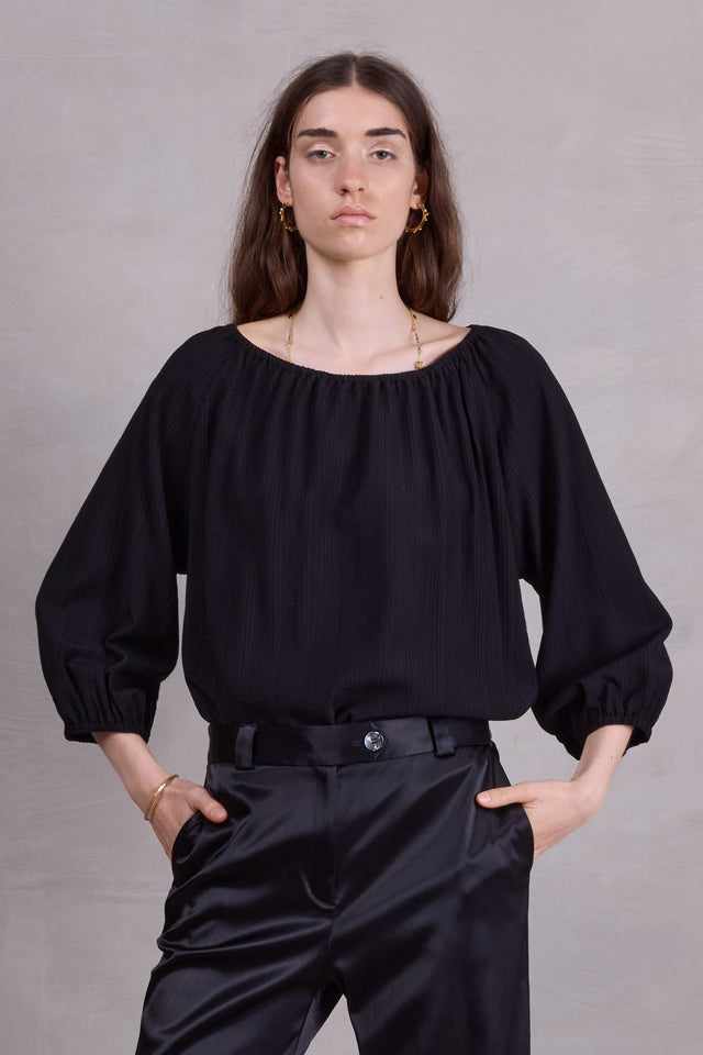 Nathalie Vleeschouwer Fender Zwarte Blouse