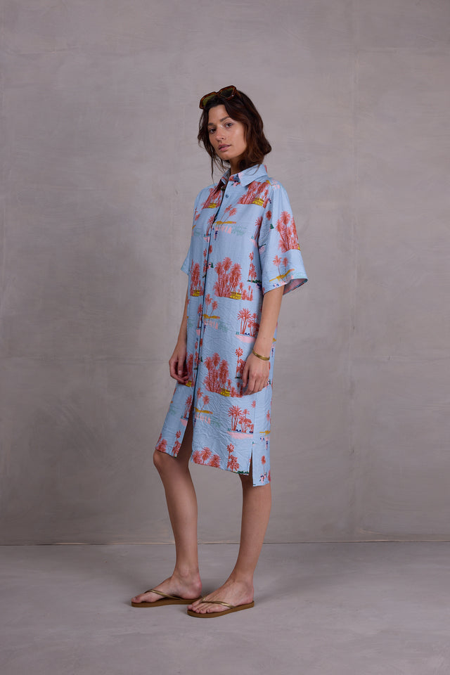 Nathalie Vleeschouwer Fendi Jurk In Blue Havana