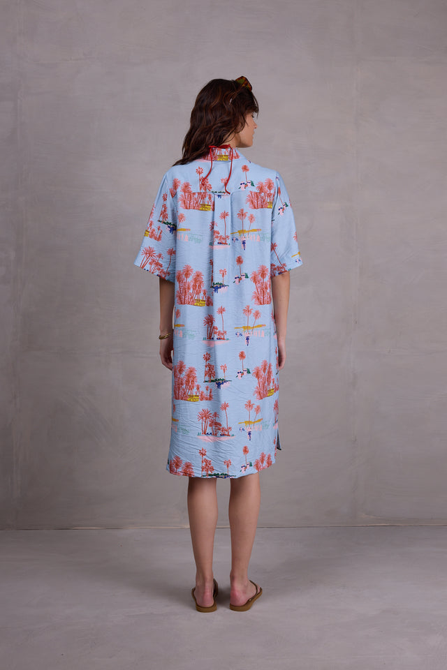 Nathalie Vleeschouwer Fendi Jurk In Blue Havana