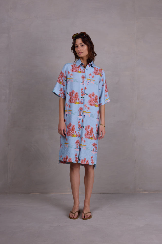 Nathalie Vleeschouwer Fendi Jurk In Blue Havana