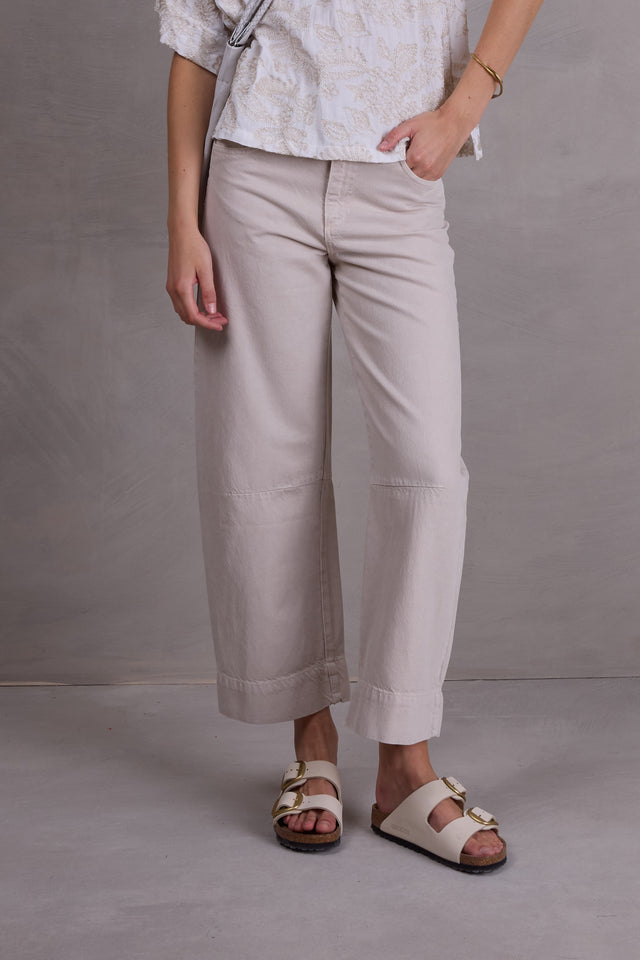 nathalie vleeschouwer Fenne broek in stone