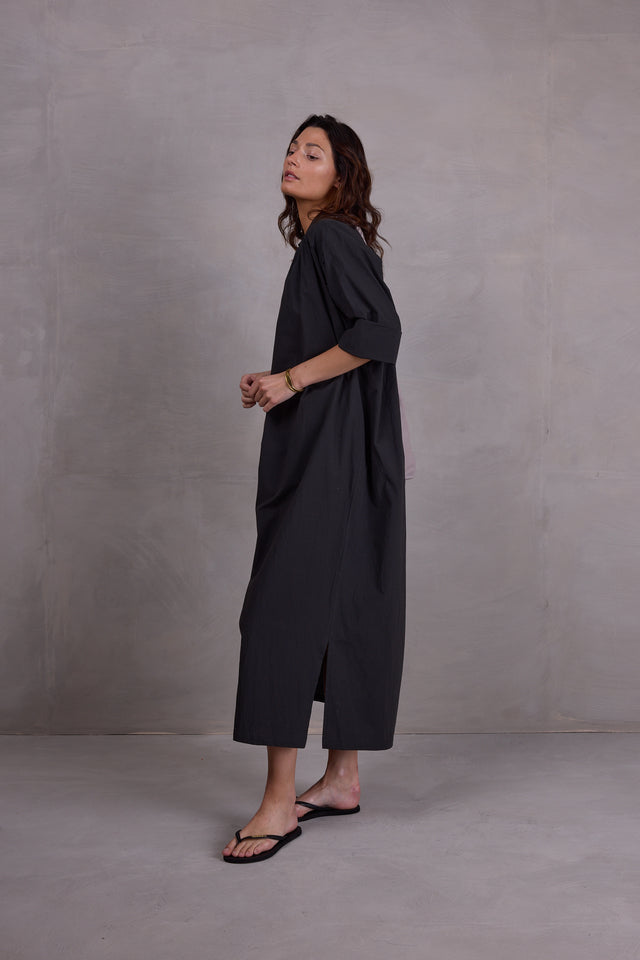 Nathalie Vleeschouwer Ferijn Antraciete Jurk