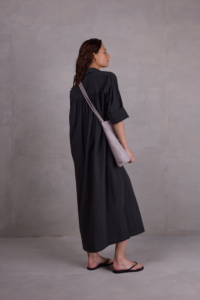 Nathalie Vleeschouwer Ferijn Antraciete Jurk