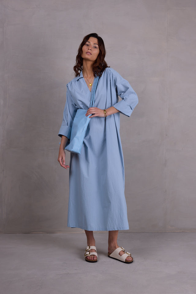 nathalie vleeschouwer Ferijn jurk in misty blue