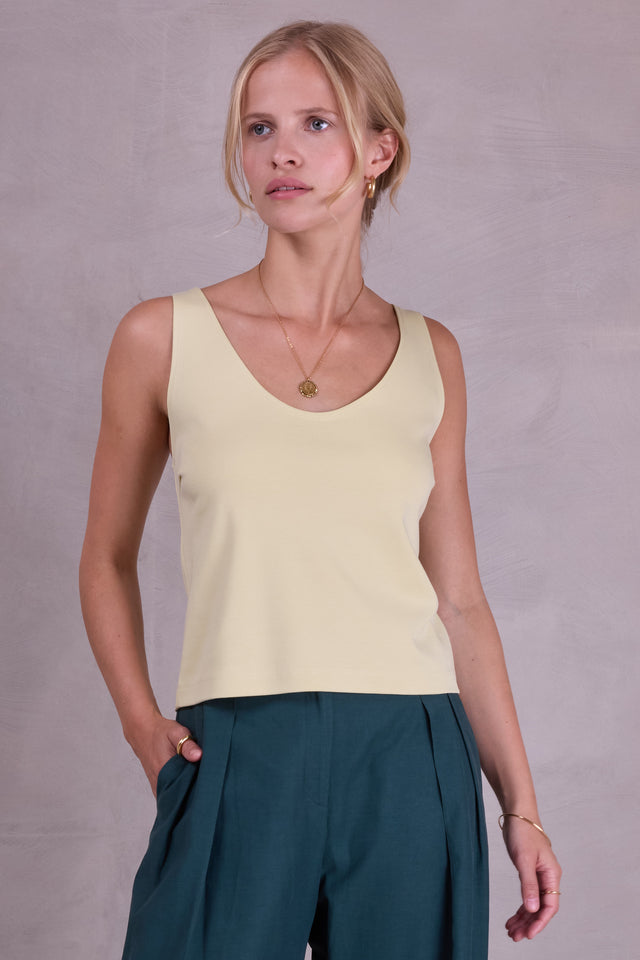 nathalie vleeschouwer Ferika top in lemon grass