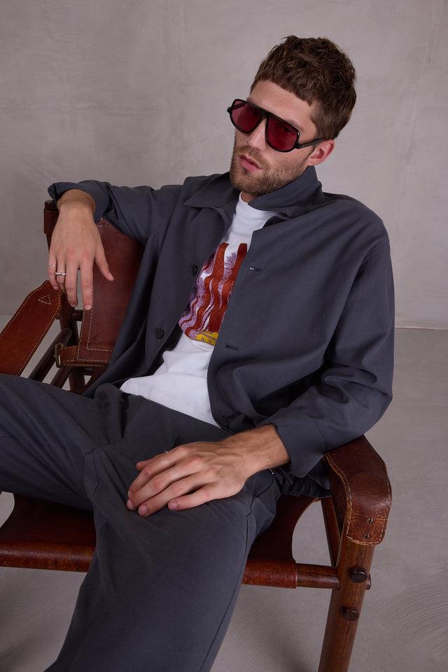 nathalie vleeschouwer Ferre vest in charcoal