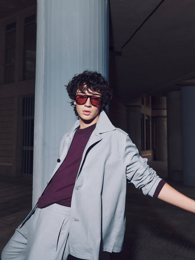 nathalie vleeschouwer Ferre vest in misty blue