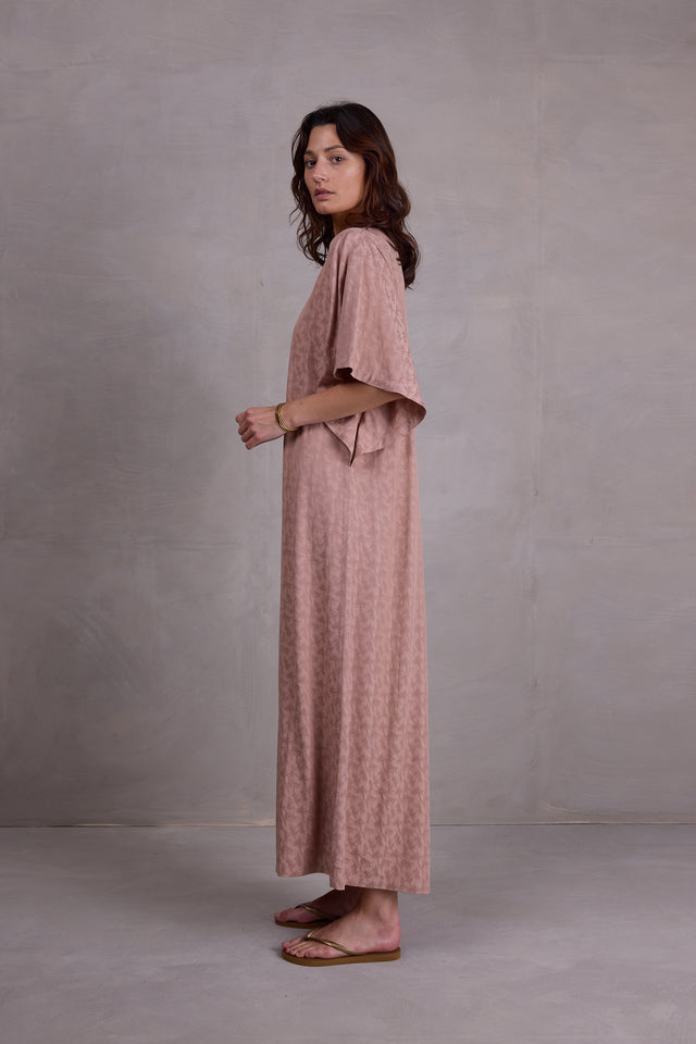 Nathalie Vleeschouwer Fibe Jurk In Pink Sand