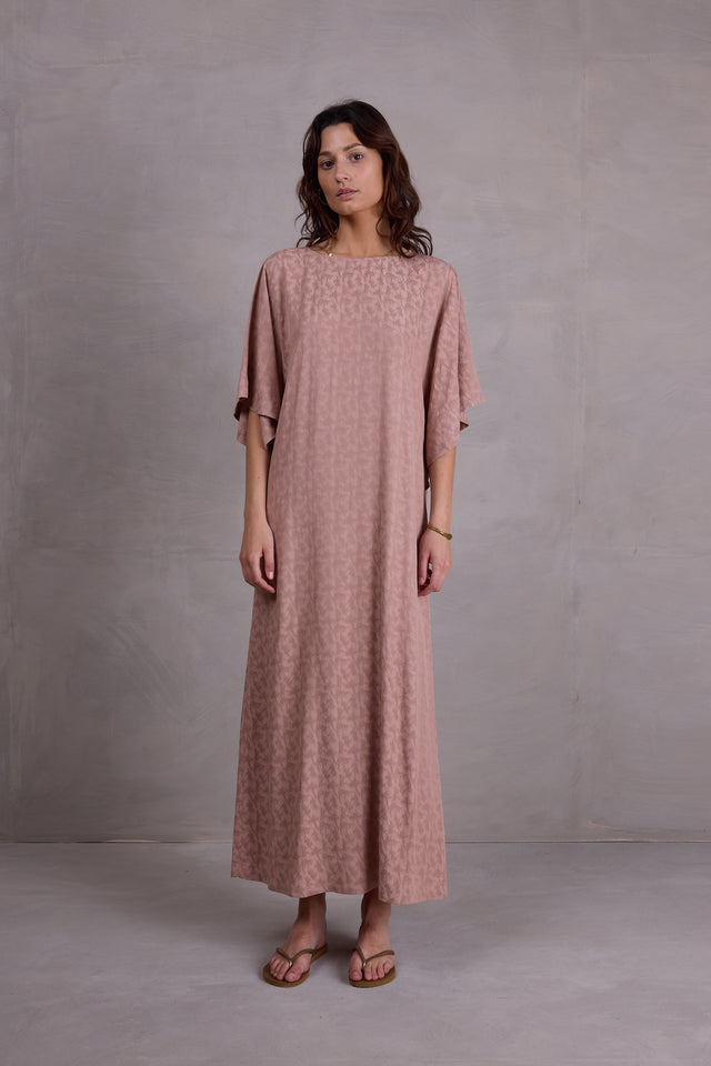 nathalie vleeschouwer Fibe jurk in pink sand