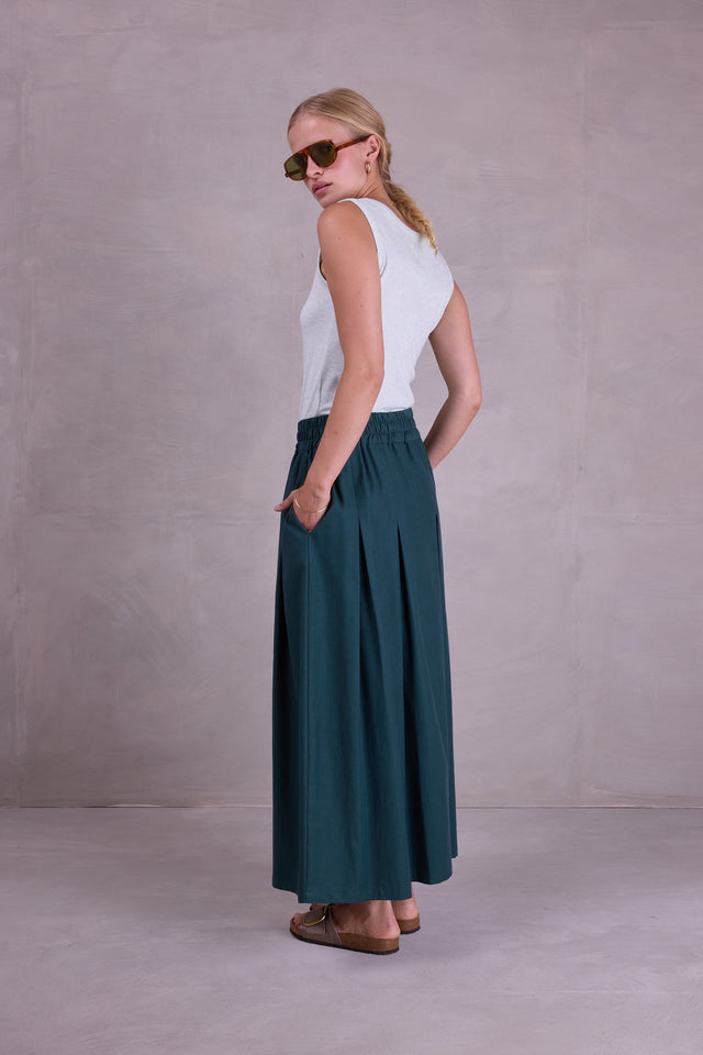 Nathalie Vleeschouwer Fieke Rok In Bottle Green
