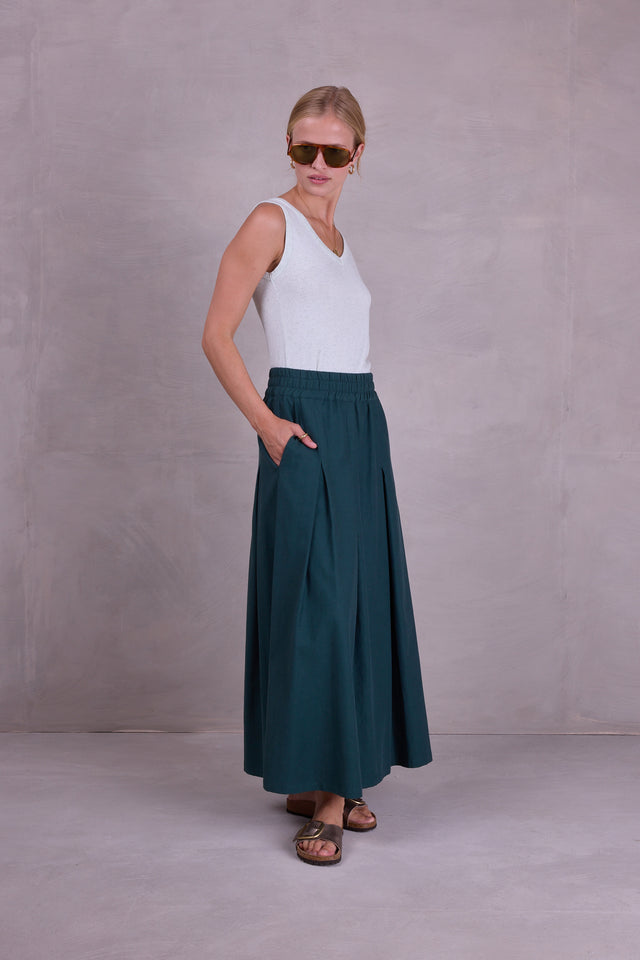 Nathalie Vleeschouwer Fieke Rok In Bottle Green