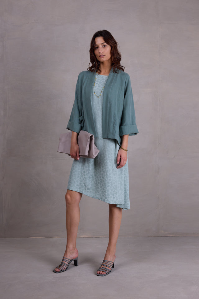 Nathalie Vleeschouwer Flenn Kimono In Salie Tencel