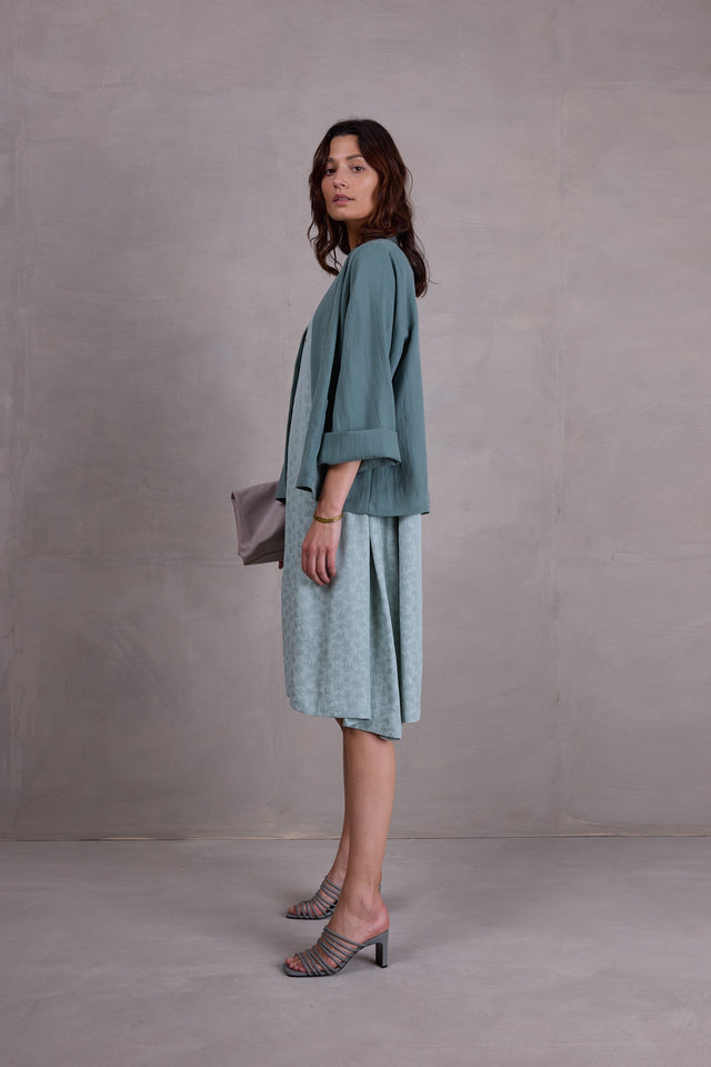 Nathalie Vleeschouwer Flenn Kimono In Salie Tencel