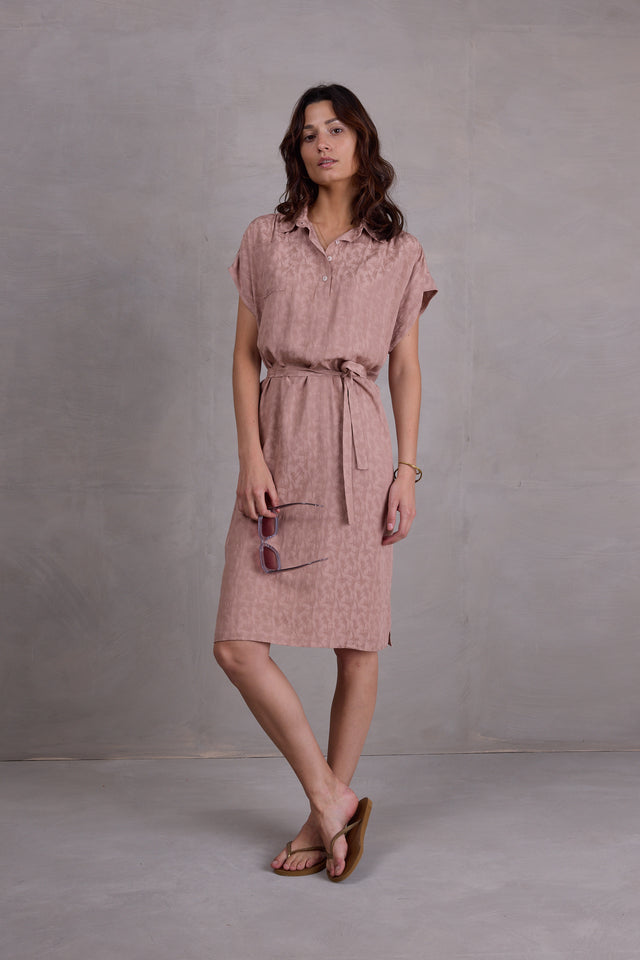 nathalie vleeschouwer Flobert jurk in pink sand