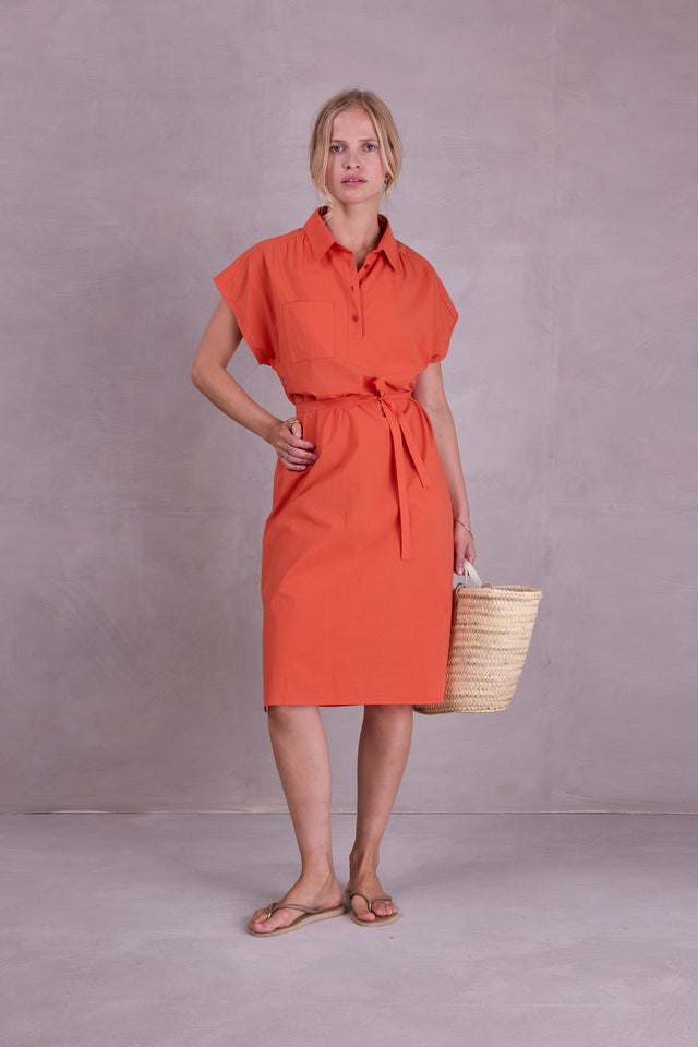 nathalie vleeschouwer Flobert oranje jurk