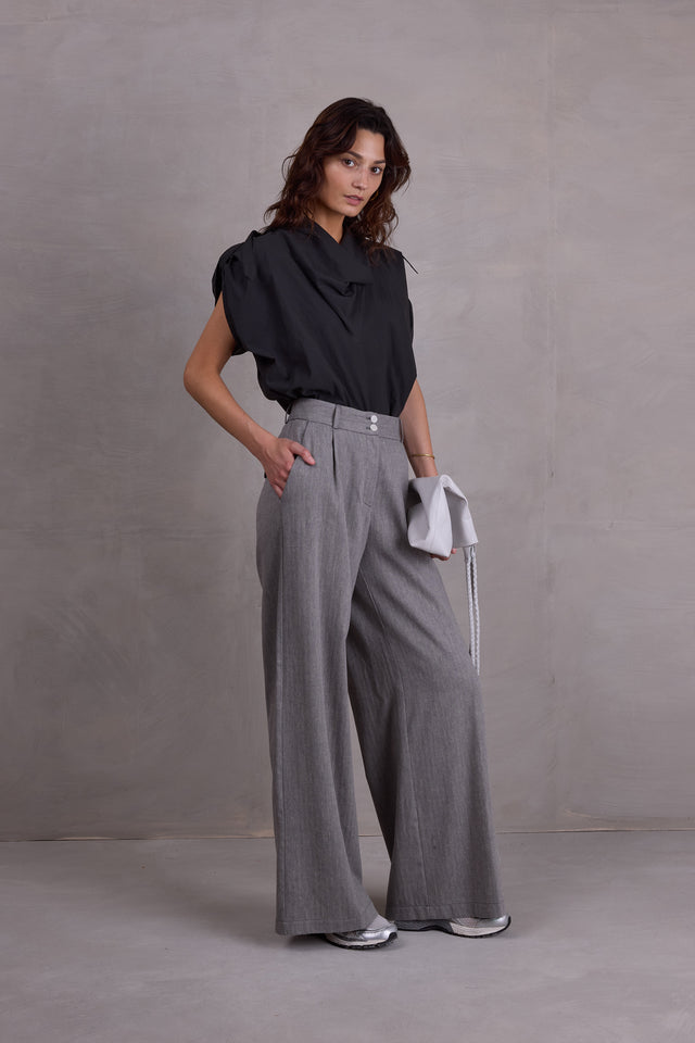 Nathalie Vleeschouwer Flora Antraciete Blouse