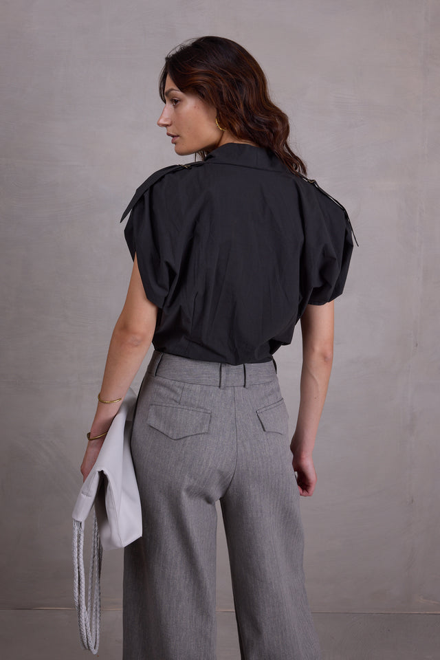 Nathalie Vleeschouwer Flora Antraciete Blouse