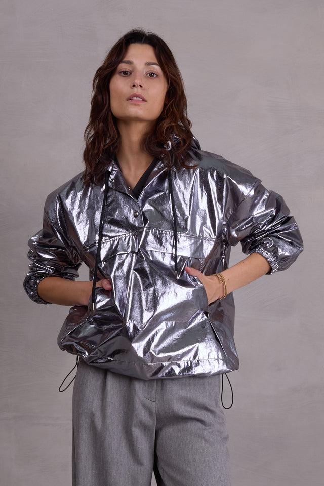 nathalie vleeschouwer Floris silver anorak