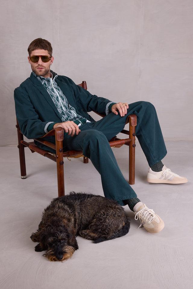 nathalie vleeschouwer Francis broek in evergreen