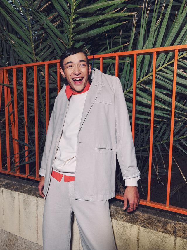 nathalie vleeschouwer Franz blazer in stone