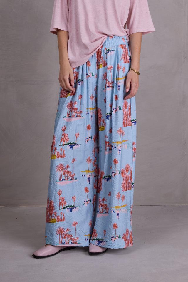 nathalie vleeschouwer Freddy broek in blue Havana