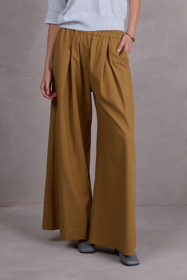 nathalie vleeschouwer Freddy broek in mustard