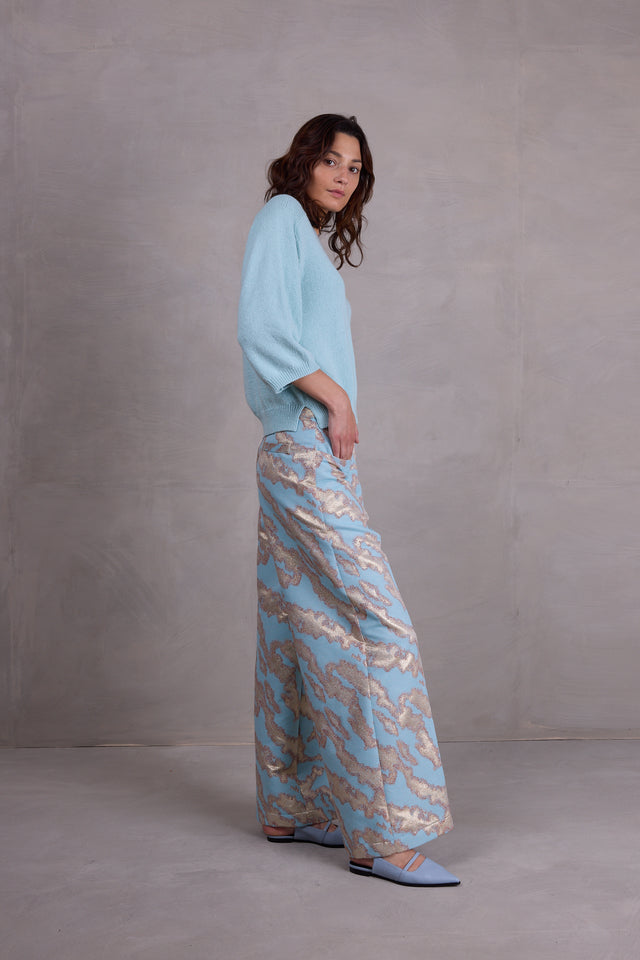 Nathalie Vleeschouwer Merselo Aqua Trui